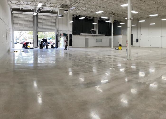 Industrial and commercial concrete polishing for South Florida floors
