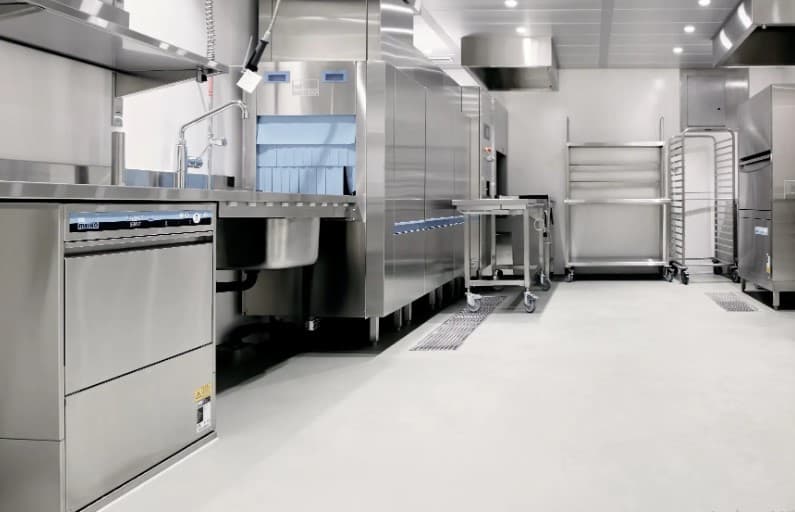 Urbanac Surfaces Pro provides commercial kitchen floors in Miami and South Florida